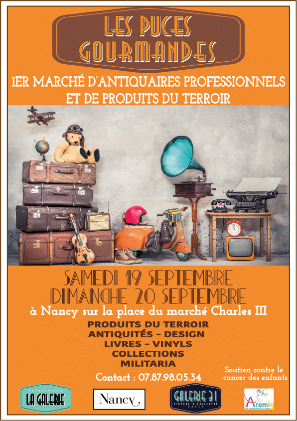 Affiche puces gourmandes