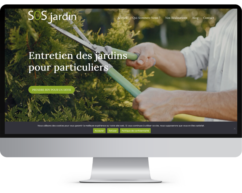 site internet site vitrine conçu par DeA@Web De A à Web amélie Dupéron