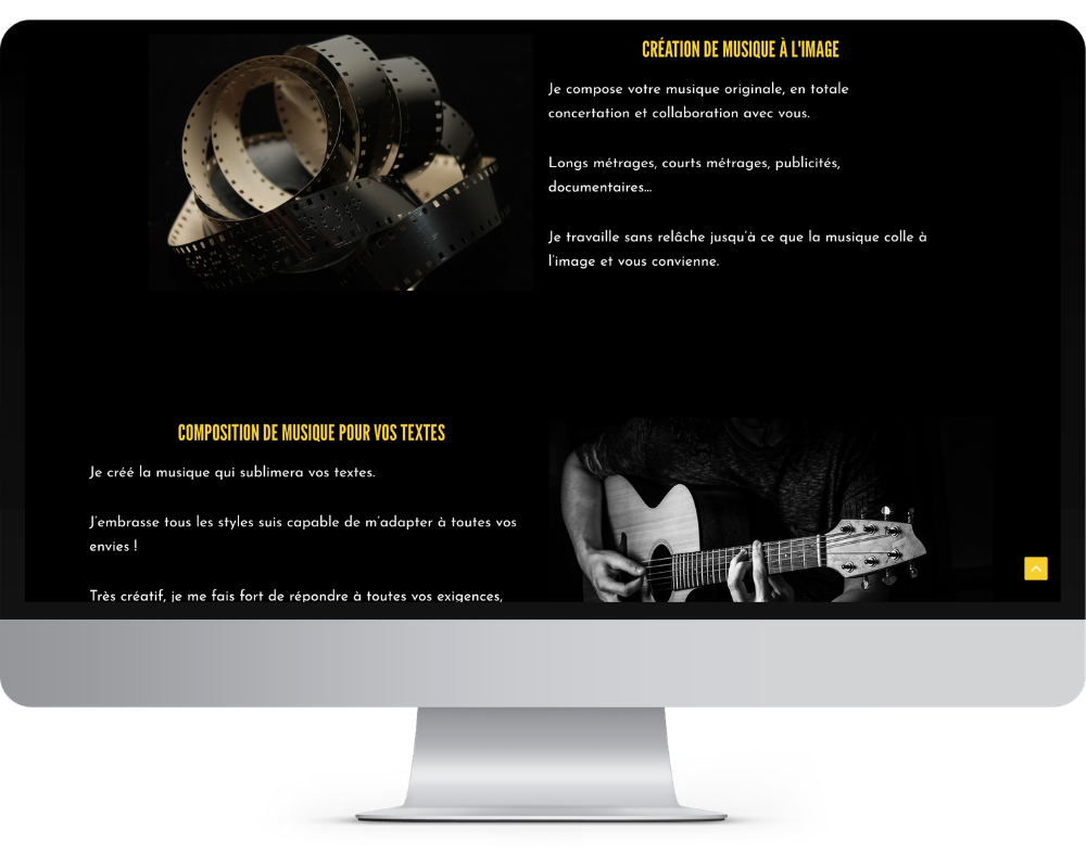 site internet site vitrine conçu par DeA@Web De A à Web amélie Dupéron