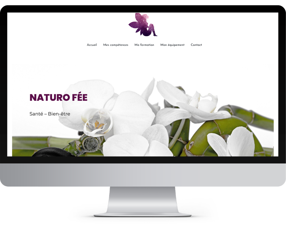 site internet site one page conçu par DeA@Web De A à Web amélie Dupéron